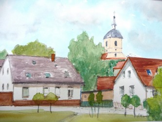 Blick zur Zehdenicker Stadtkirche (2011)