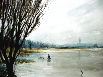 Rangsdorfer See im Herbst (1984)