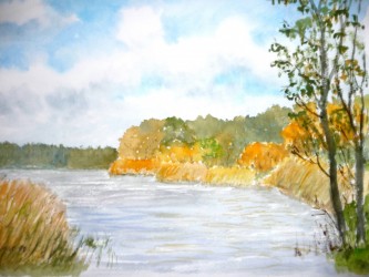 Herbst am Rangsdorfer See I (1990)