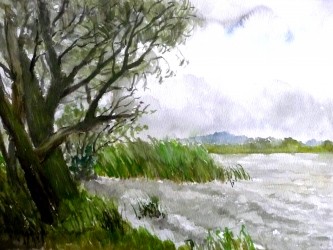 Stürmisch am Rangsdorfer See (1998)