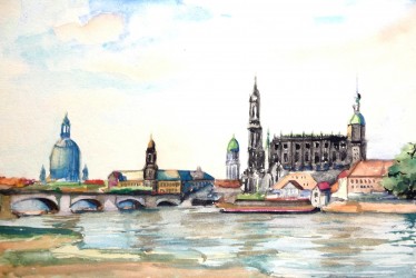 Ansicht von Dresden (nach alter Vorlage) (1954)