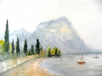 Frühdunst am Gardasee (1992)