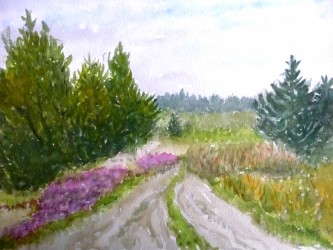 Waldweg hinter der dänischen Westküste (1998)