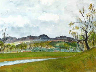 Landschaft bei Pieŝtan’y II (Slowakei) (2003)