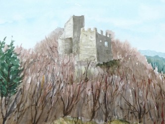 Burgruine von Tematin bei Bezovec (Slowakei) (2003)