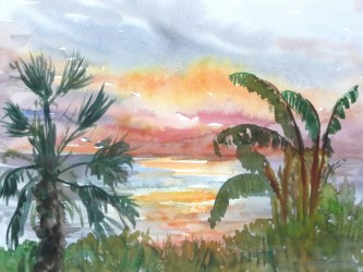 Sonnenuntergang in Side (Türkei) (2003)