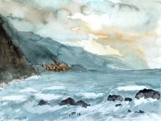 Blick von Sao Vicente nach Seixal und Poro Moniz (Madeira (2004)