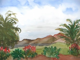 Landschaft bei Yaiza (Lanzarote)